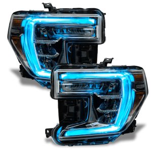 GMC Sierra 1500 Headlight DRL Upgrade Kit - ORACLE Lighting - ColorSHIFT w/o Controller - RGB+W - `19-`21